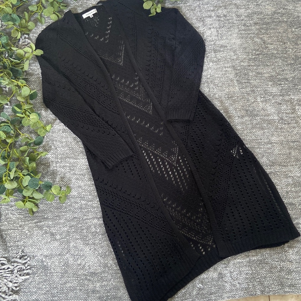 Long Black Cardigan